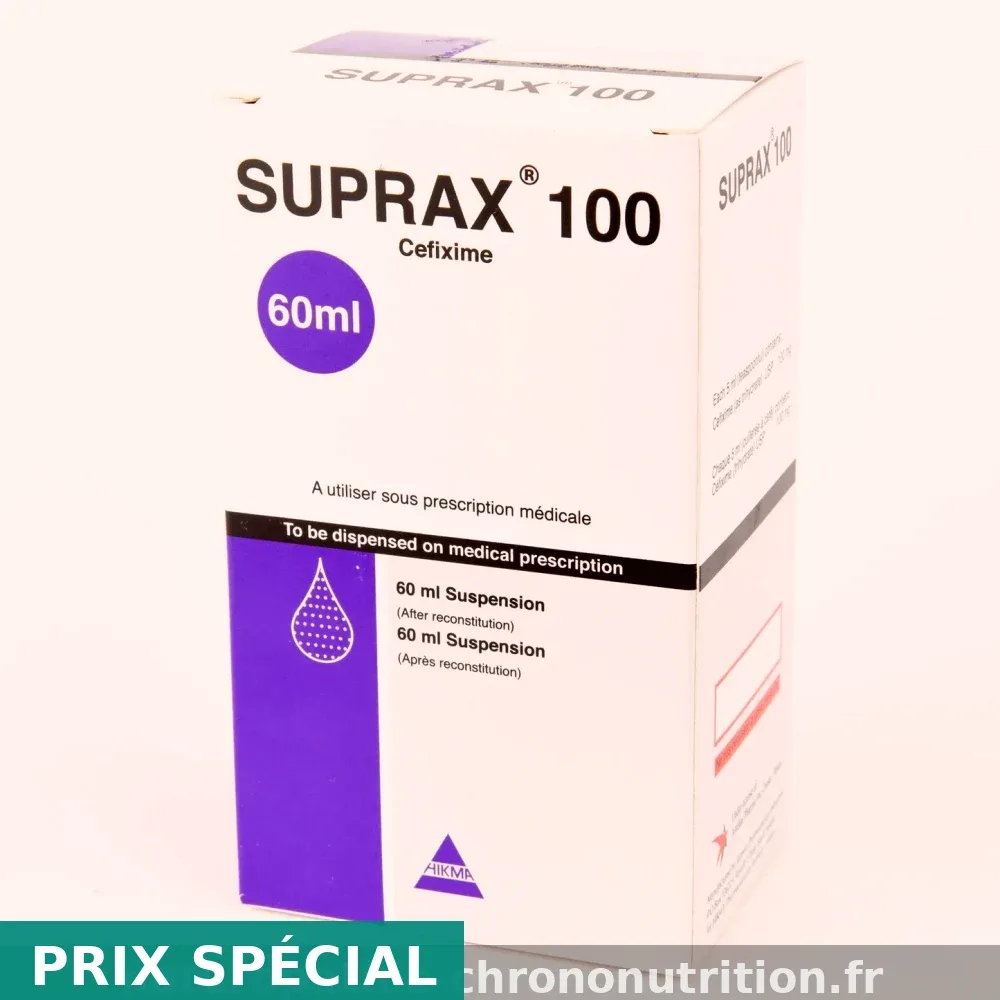 Achat Suprax 100mg en ligne sans ordonnance