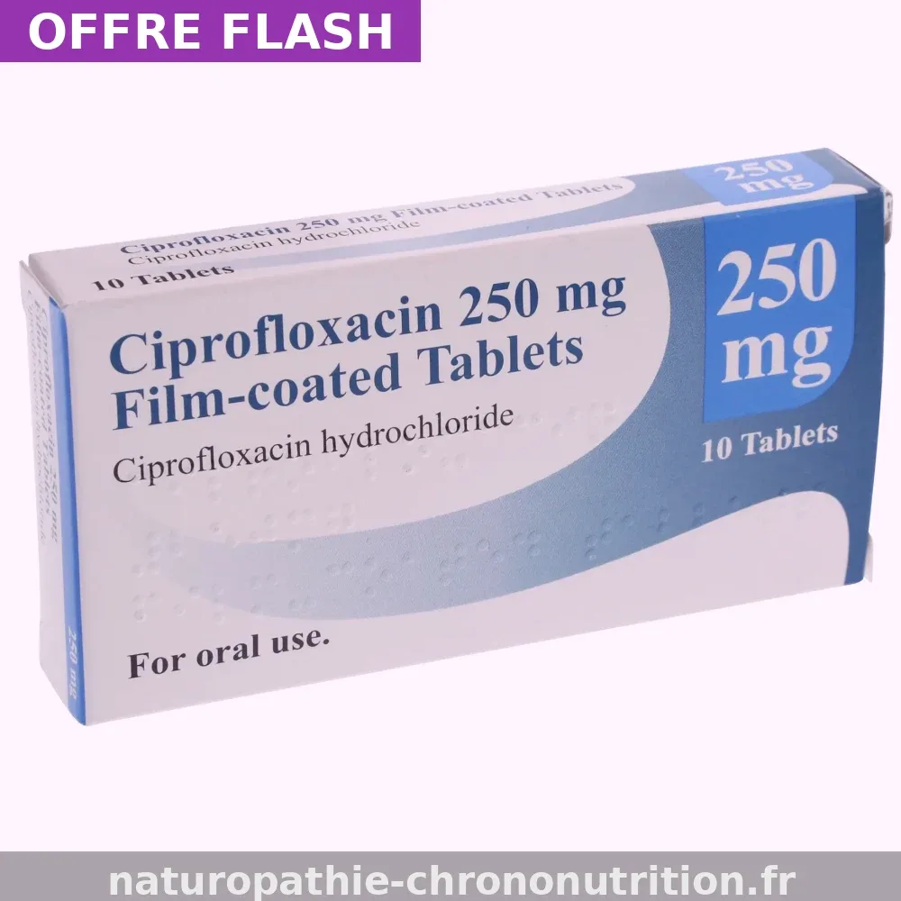 Commandez Ciflox 250mg (Ciprofloxacin) en France métropolitaine — seulement 0,29€