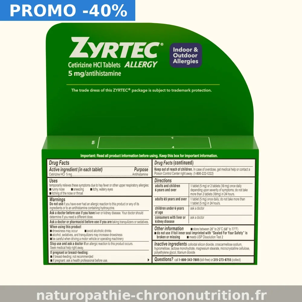 Achetez votre Zyrtec en France | dès 0,24€ | sans ordonnance — pharmacie agréée