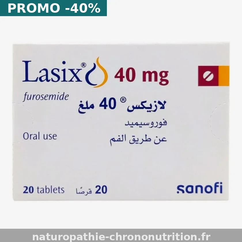 Lasilix: 0,68€ en France métropolitaine: envoi discret sous 48h