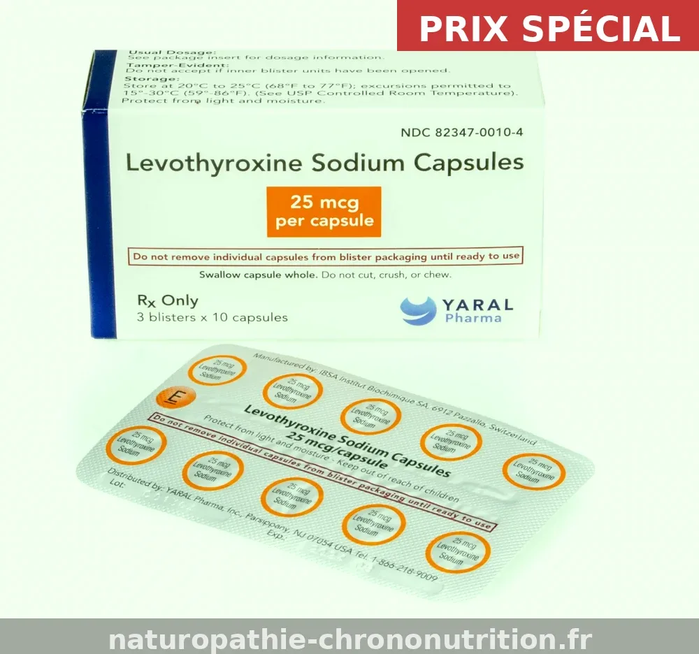 Commander Lévothyroxine sans ordonnance livraison rapide - Pharmacie du Centre