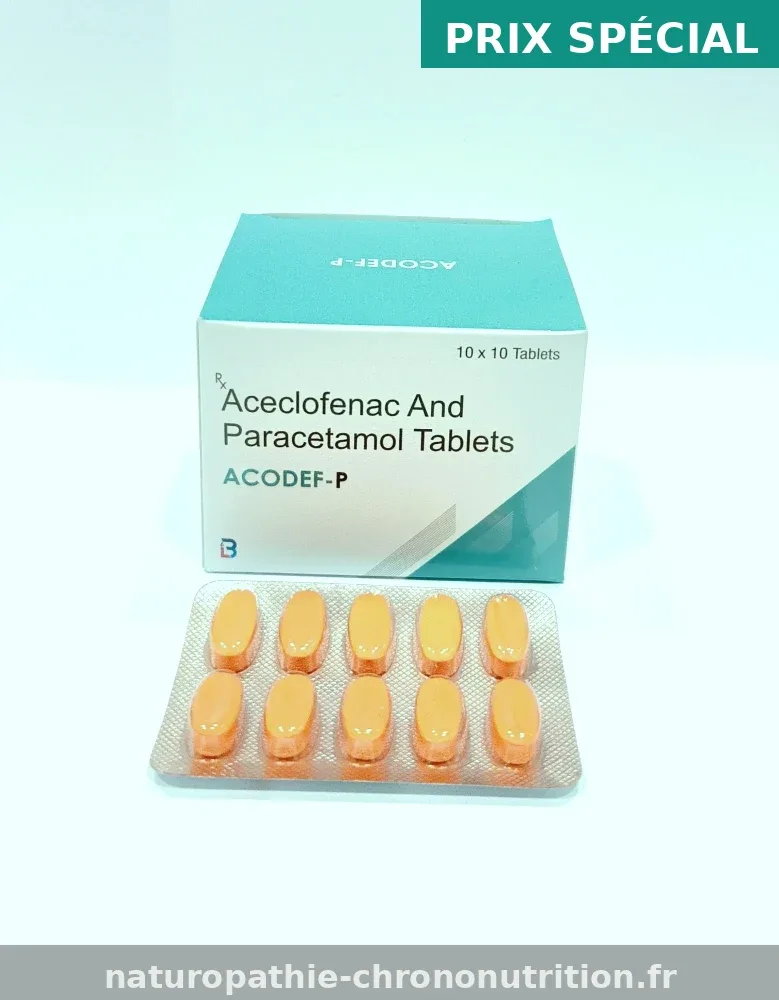 Achat Aceclofenac 100mg générique livraison rapide à Lyon - Pharmacie de la Mairie
